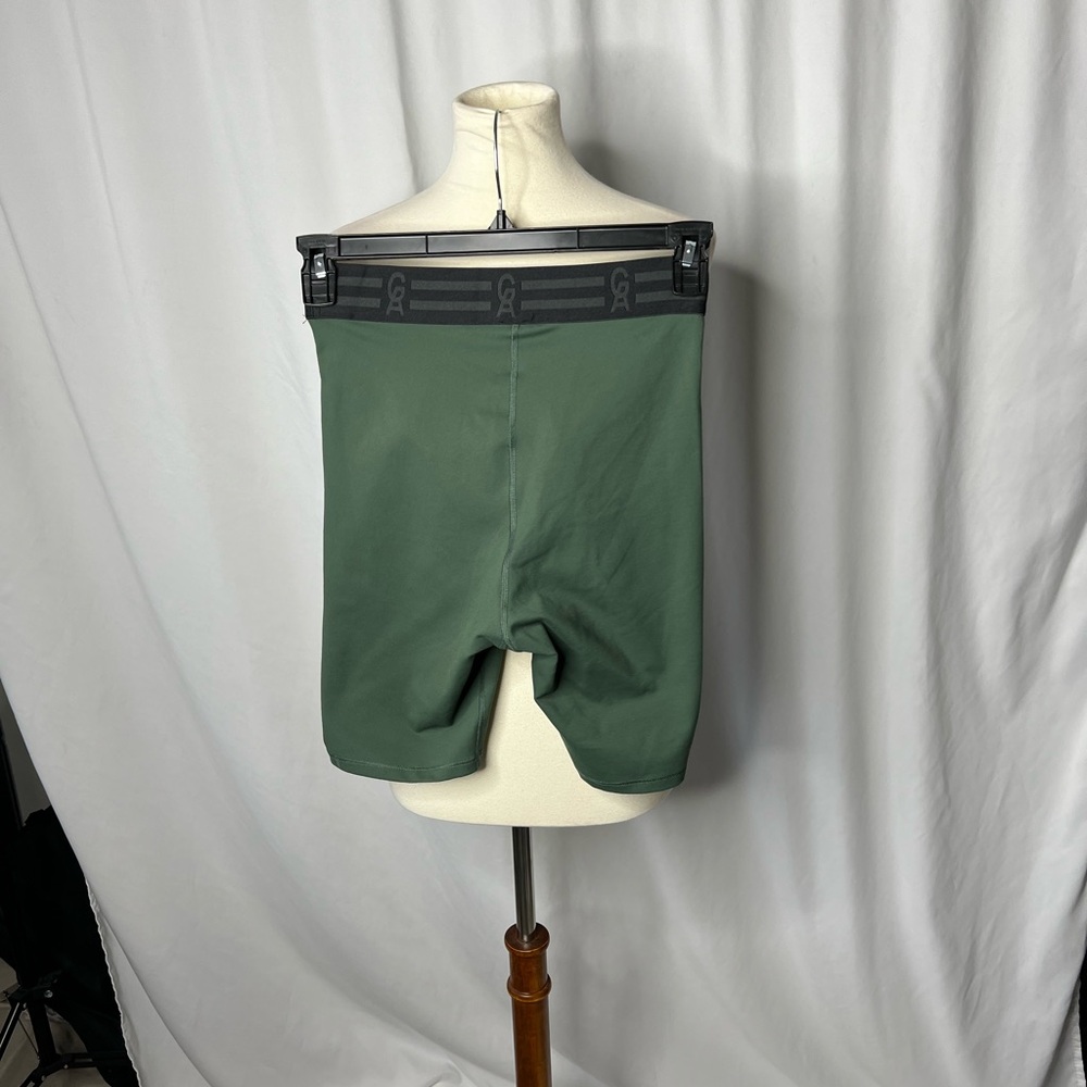 GA Performance Compression Shorts Green High Wais… - image 3